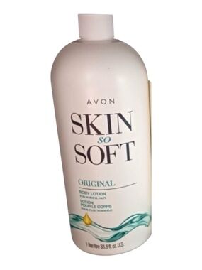 AVON SKIN SO SOFT ORIGINAL BODY LOTION BONUS SIZE 33.8 Oz  Normal - Dry Skin
